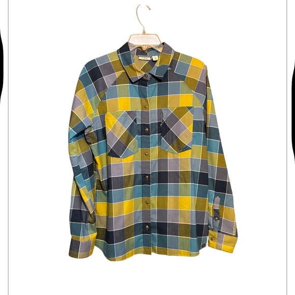 L.L. Bean Tops - L.L.Bean Multicolor Plaid Shirt Size Medium Button Front